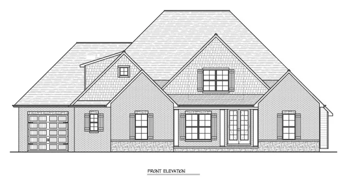 Custom front elevation by H&L Builders